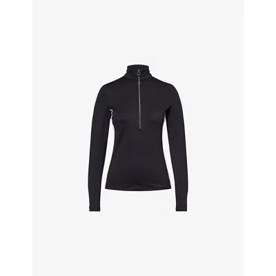 Fusalp Womens 1091 Negam Thermal-layer Woven Ski-base Top In Black