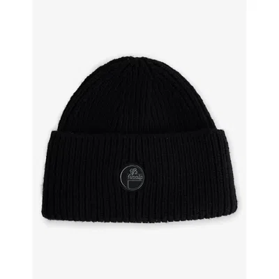Fusalp Womens  Logo-embellished Wool Beanie In Noir