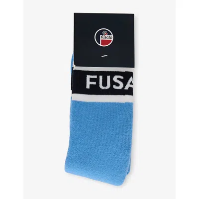 Fusalp Womens  Piste Pro Knitted Socks In Oxygen/marin/neige