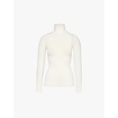 Fusalp Womens Neige Alisier Turtle-neck Stretch-knit Top In Neige