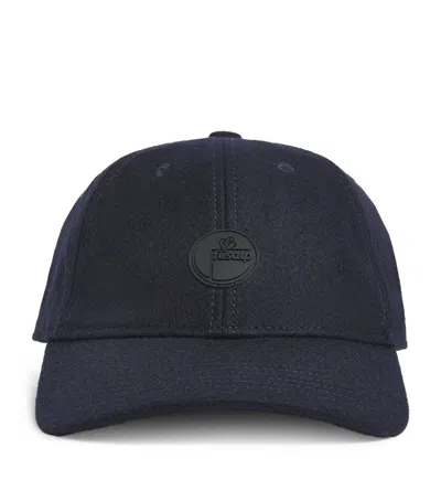 Fusalp Wool-blend Baseball Cap In Blue