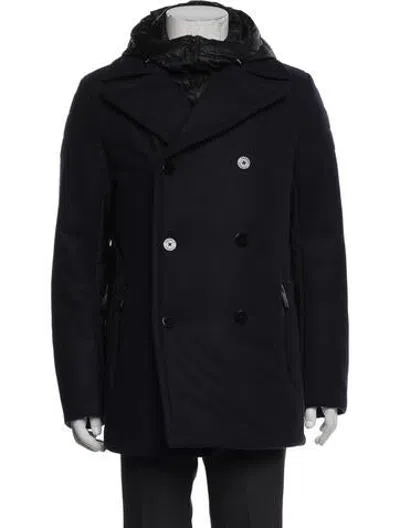 Pre-owned Fusalp Wool Peacoat In Blue
