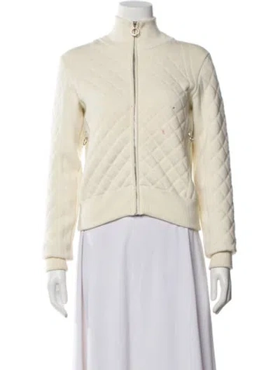 Pre-owned Fusalp Wool Striped Performance Jacket In Neutral
