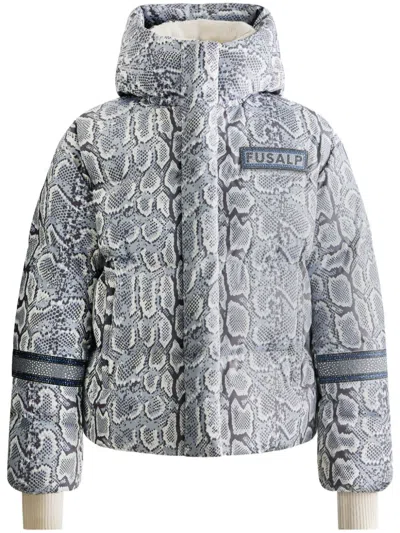 Fusalp X Swarovski Ada Puffer Jacket In Blue