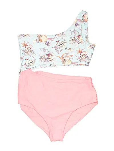 Pre-owned Fused Hawaii Two Piece Swimsuit In Pink