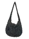 Fushia Corp Women's Scrunched Crossbody Bags In Black In Black