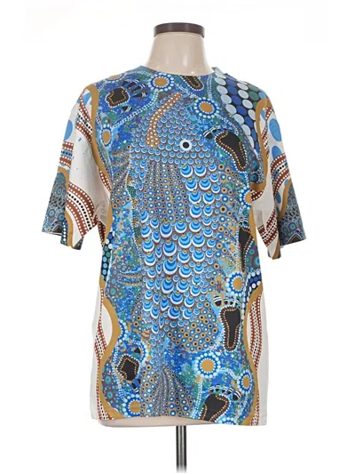 Pre-owned Fusion Short Sleeve T-shirt In Blue