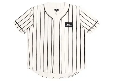 Pre-owned Futura Laboratories Men's  Pointman Baseball Jersey In White