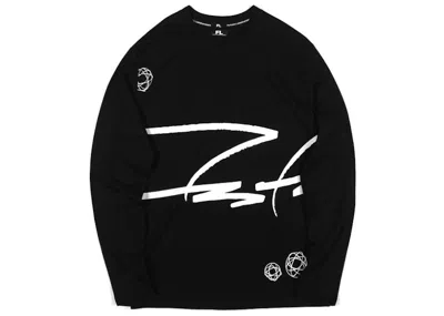 Pre-owned Futura Laboratories Men's  Signature Long Sleeve Tee Shirt In Black