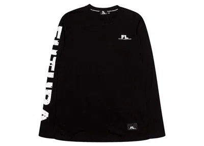 Pre-owned Futura Laboratories Men's  Splatter Long Sleeve Tee Shirt In Black