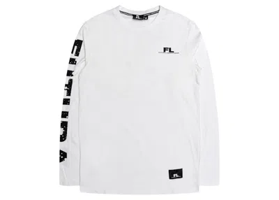 Pre-owned Futura Laboratories Men's  Splatter Long Sleeve Tee Shirt In White