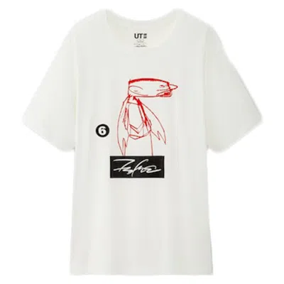 Pre-owned Futura Laboratories Men's  X Uniqlo Sketch T-shirt In White