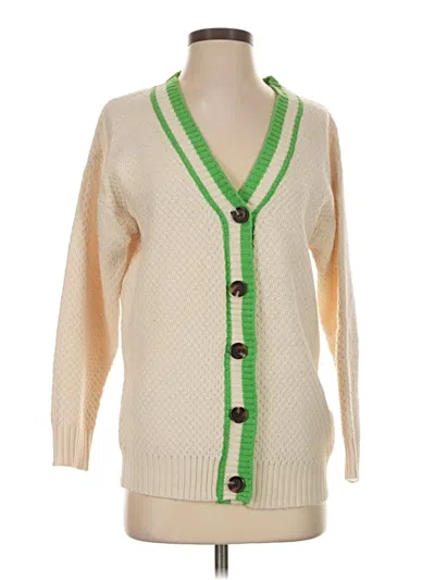 Pre-owned Future Collective Cardigan Sweater In Ivory