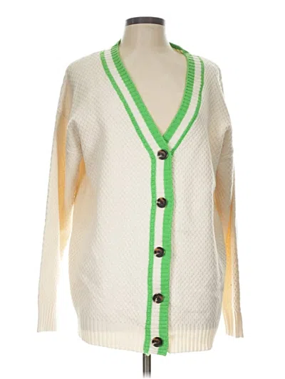 Pre-owned Future Collective Cardigan Sweater In Ivory