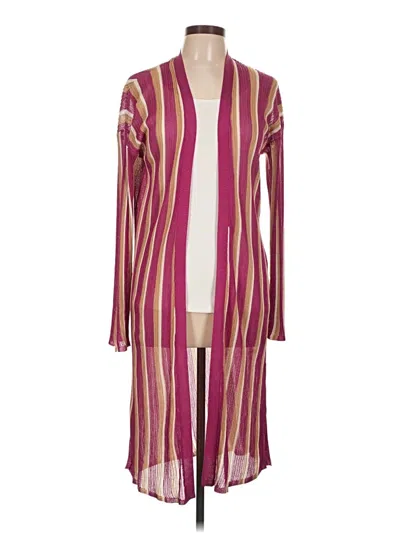 Pre-owned Future Collective Cardigan Sweater In Pink