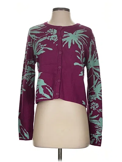 Pre-owned Future Collective Cardigan Sweater In Purple