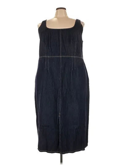 Pre-owned Future Collective Casual Dress In Blue