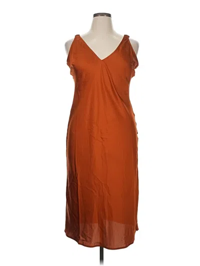 Pre-owned Future Collective Casual Dress In Brown