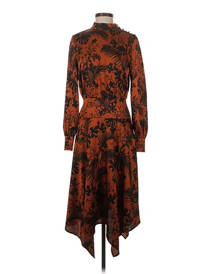 Pre-owned Future Collective Casual Dress In Brown