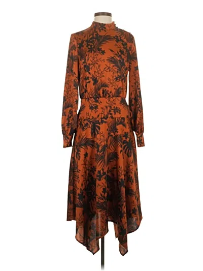Pre-owned Future Collective Casual Dress In Brown