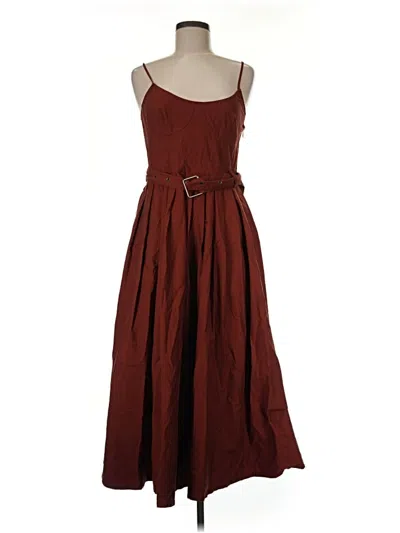 Pre-owned Future Collective Casual Dress In Brown