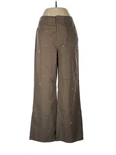 Pre-owned Future Collective Casual Pants In Brown