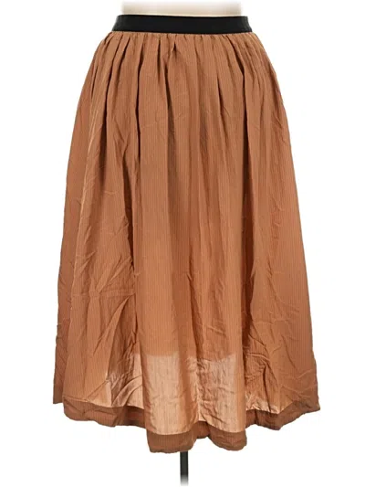 Pre-owned Future Collective Casual Skirt In Brown
