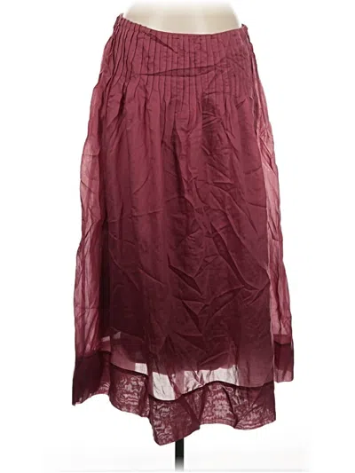 Pre-owned Future Collective Casual Skirt In Burgundy