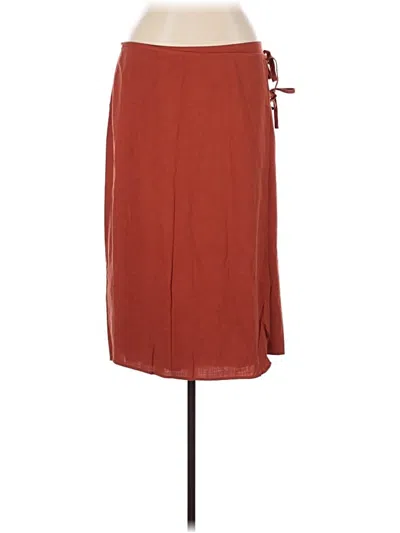Pre-owned Future Collective Casual Skirt In Burgundy