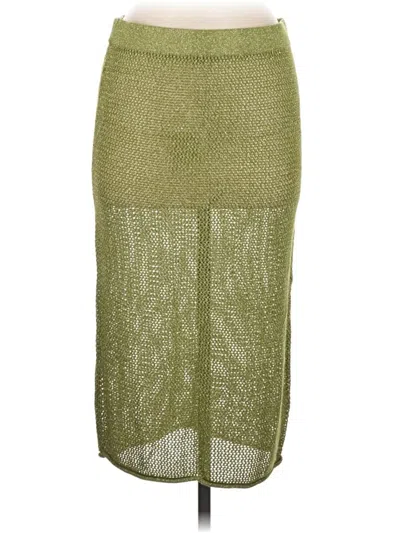 Pre-owned Future Collective Casual Skirt In Green