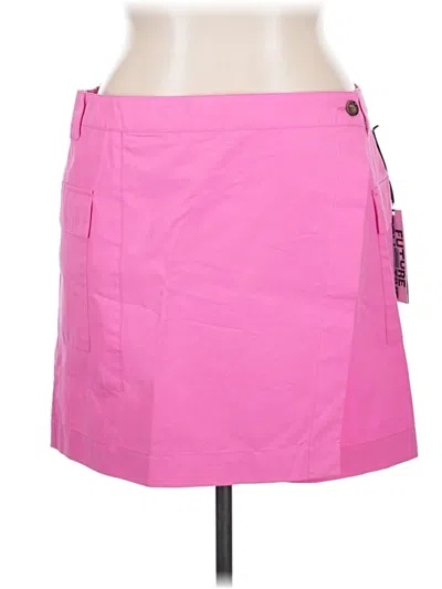 Future Collective Casual Skirt In Pink