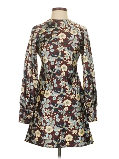 Pre-owned Future Collective Cocktail Dress In Brown