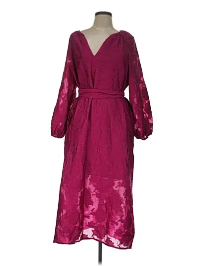 Pre-owned Future Collective Cocktail Dress In Burgundy