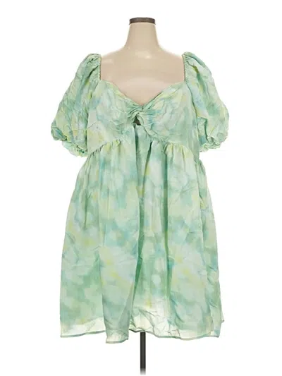 Future Collective Cocktail Dress In Green