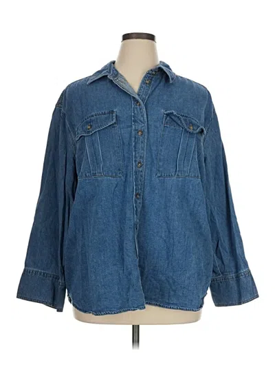 Pre-owned Future Collective Denim Jacket In Blue