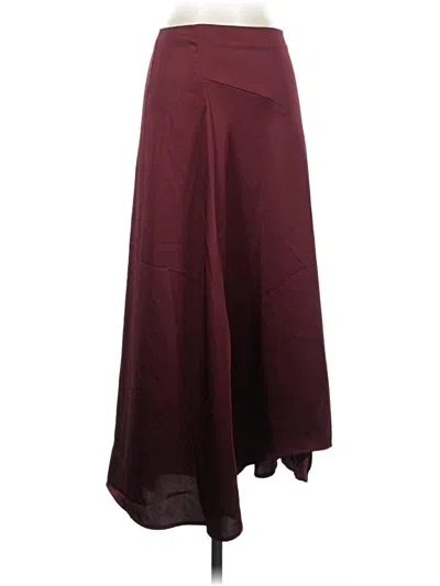 Pre-owned Future Collective Formal Skirt In Burgundy