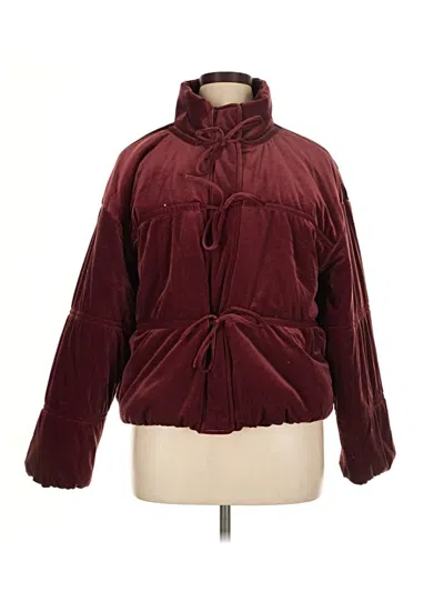 Pre-owned Future Collective Jacket In Burgundy