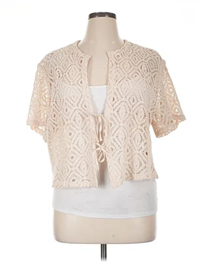 Pre-owned Future Collective Kimono In Brown