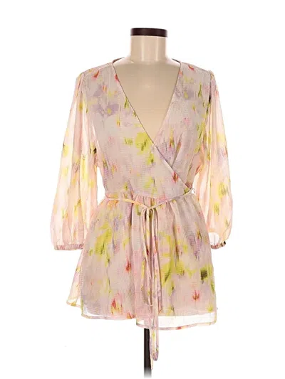 Pre-owned Future Collective Kimono In Pink