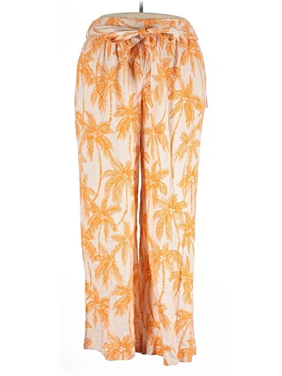 Future Collective Linen Pants In Orange