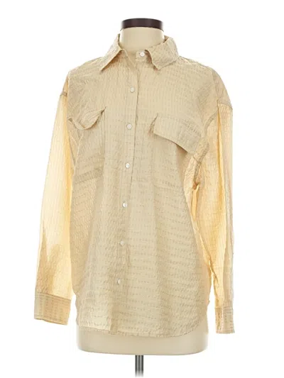 Pre-owned Future Collective Long Sleeve Blouse In White