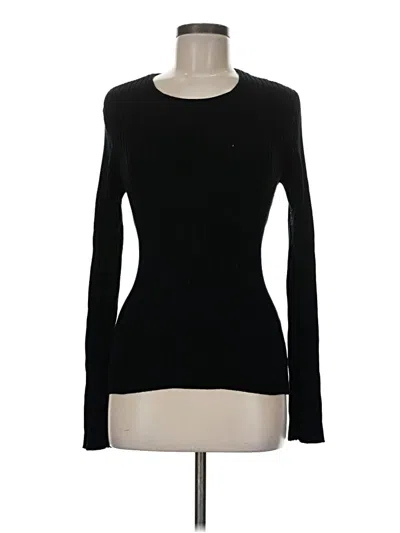 Pre-owned Future Collective Long Sleeve Top Black Crew Neck Tops