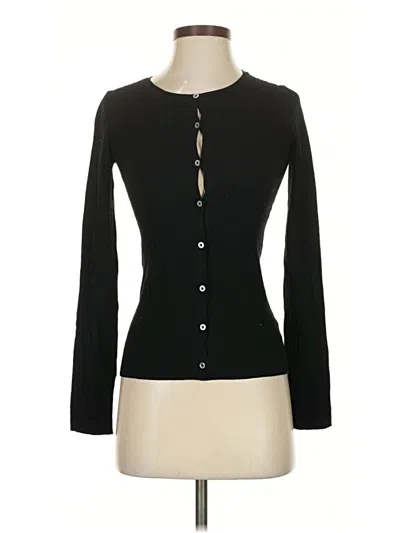 Pre-owned Future Collective Long Sleeve Top Black Keyhole Neckline Tops