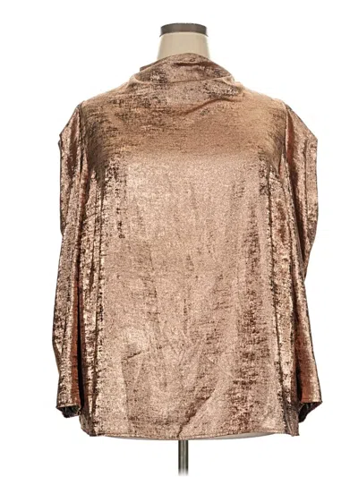 Pre-owned Future Collective Long Sleeve Turtleneck In Gold