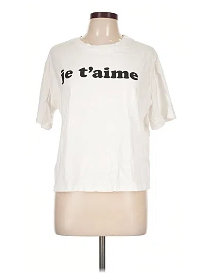 Pre-owned Future Collective Short Sleeve T-shirt In Ivory