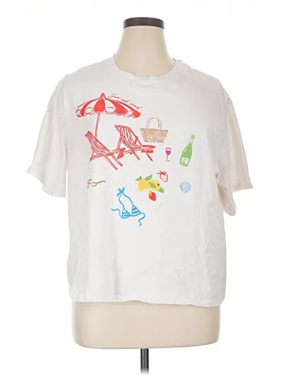 Pre-owned Future Collective Short Sleeve T-shirt In White
