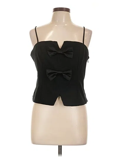 Pre-owned Future Collective Sleeveless Blouse In Black