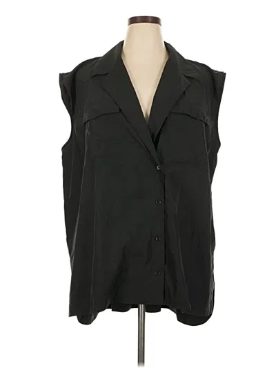 Pre-owned Future Collective Sleeveless Blouse In Black
