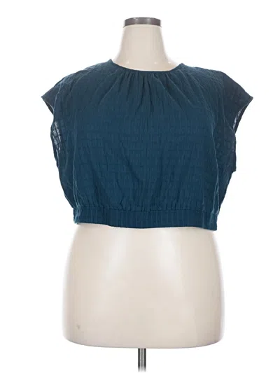 Pre-owned Future Collective Sleeveless Blouse In Blue