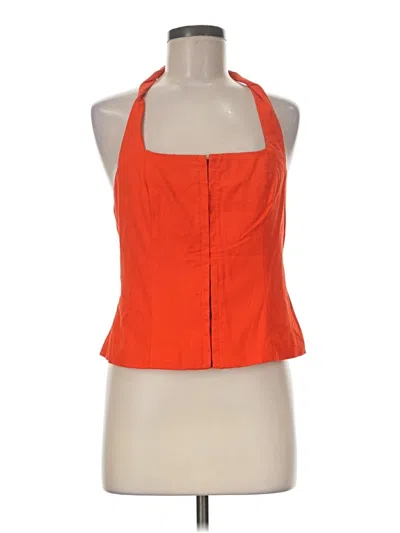 Pre-owned Future Collective Sleeveless Blouse In Orange